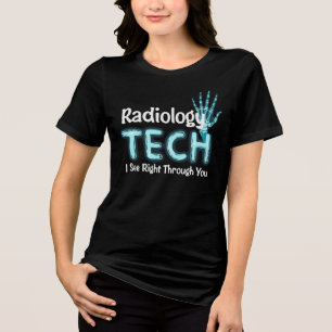 Radiology Tech Humour X Ray Tri-Blend Shirt