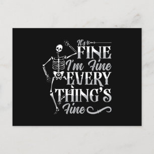 Radiology Tech It's Fine I'm Fine Technologist Postcard
