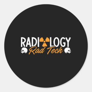Radiology Tech Rad Medicine Technologist Xray Classic Round Sticker