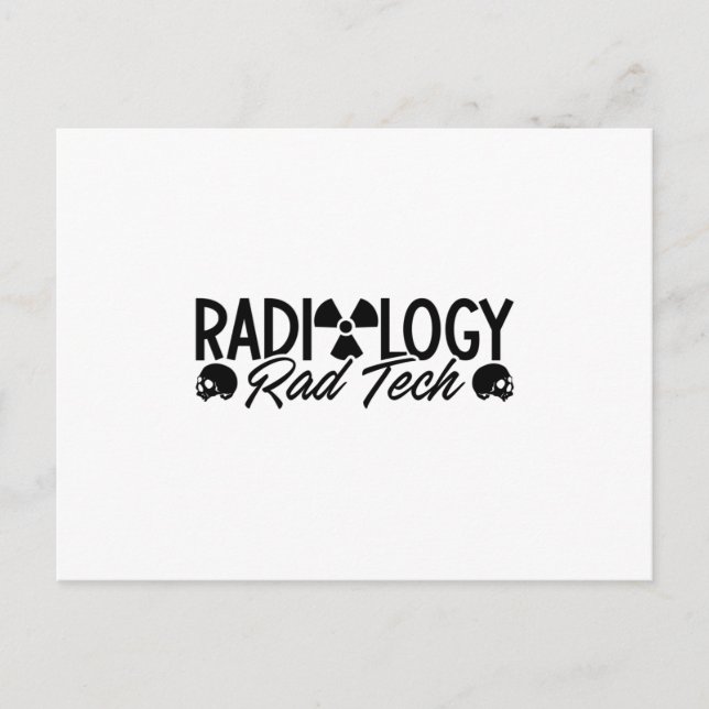 Radiology Tech Rad Medicine Xray Technologist Postcard (Front)