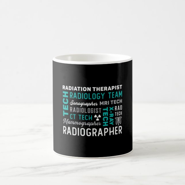 Radiology Tech Radiation Therapist Xray Tech Coffee Mug (Center)