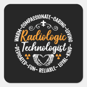 Radiology Tech Radiologic Technologist Nurse Xray Square Sticker
