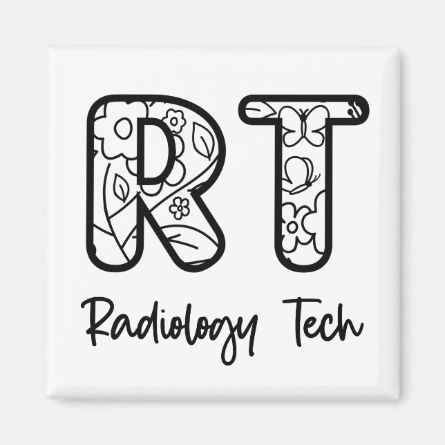 Radiology Tech RT Rad Technician X-ray Tech Gifts Magnet (Front)