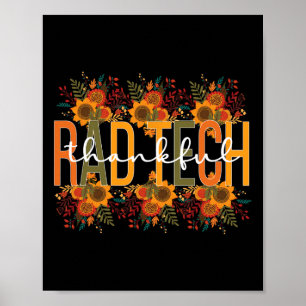 Radiology Tech Thanksgiving Rad Technologist Rad T Poster