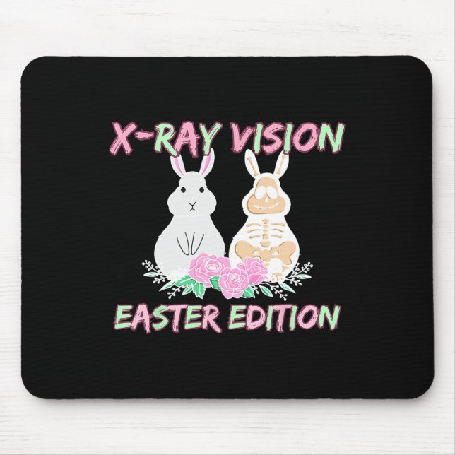 Radiology Tech Xray Vision Easter Edition Bunny Ea Mouse Mat (Front)