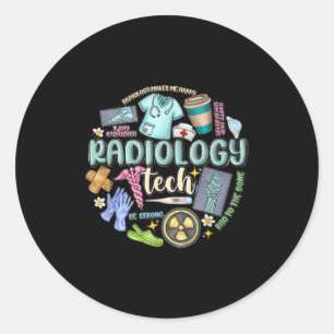 Radiology Technician Christmas Rad Tech X-ray Tech Classic Round Sticker