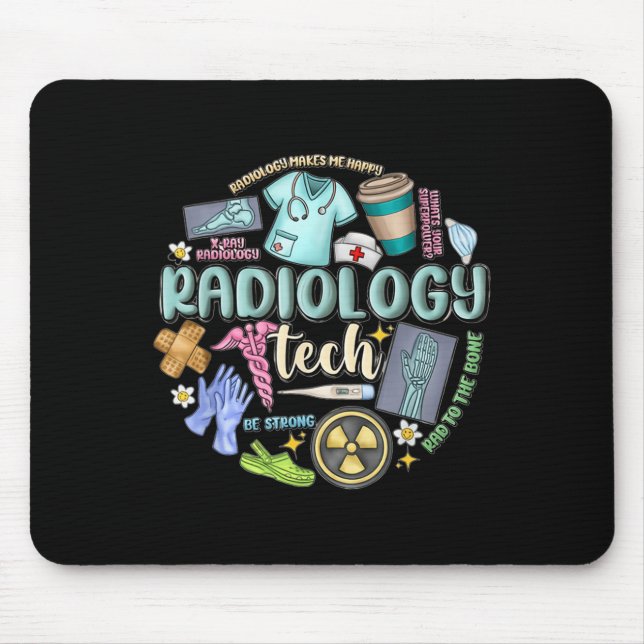 Radiology Technician Christmas Rad Tech X-ray Tech Mouse Mat (Front)