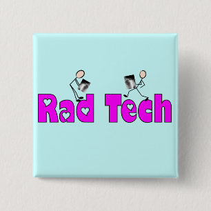 Radiology Technician "Rad Tech" Gifts 15 Cm Square Badge