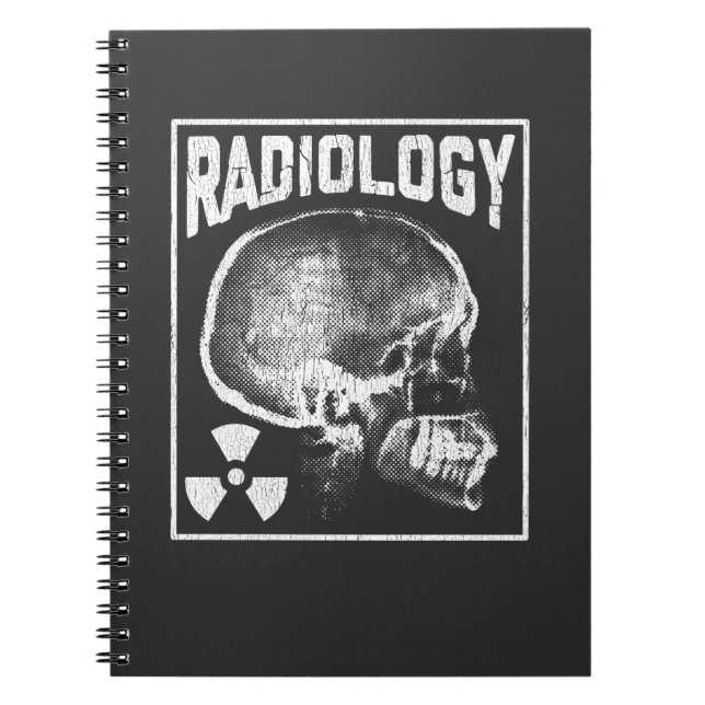 Radiology Technician Skull Xray Technologist Notebook (Front)