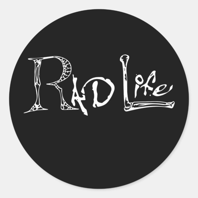 Radiology Technologist Rad Life Classic Round Sticker (Front)