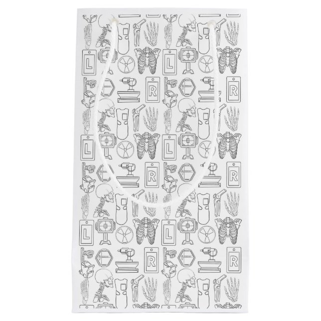 Radiology theme small gift bag (Front)