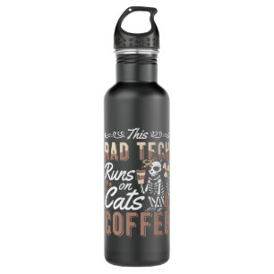 Radiology This Rad Tech Runs Cats And Coffee Xray 710 Ml Water Bottle