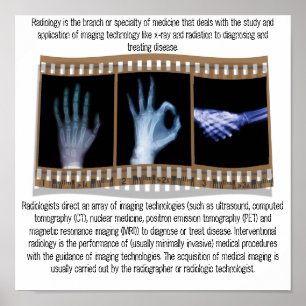 RADIOLOGY - XRAY POSTER - HAND, OK, HANDSHAKE