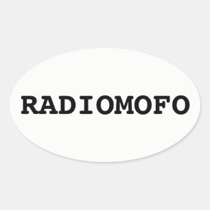 RadioMofo Sticker! Oval Sticker