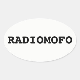 RadioMofo Sticker! Oval Sticker