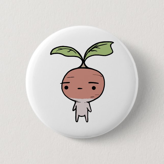 Radish 6 Cm Round Badge (Front)