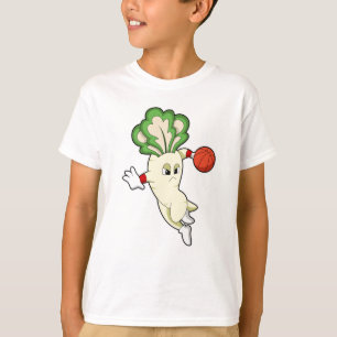 Radish at Basketball Sports T-Shirt