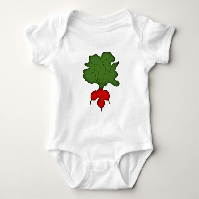 radish baby bodysuit (Front)