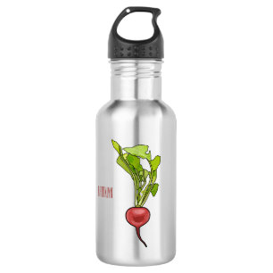 Radish cartoon illustration 532 ml water bottle