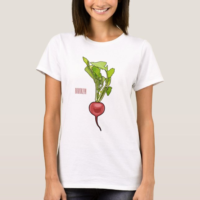 Radish cartoon illustration  T-Shirt (Front)