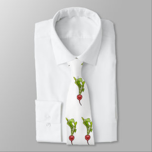 Radish cartoon illustration  tie
