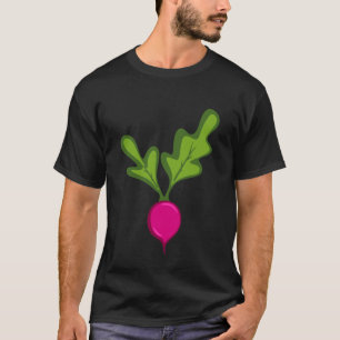 Radish Costume Fun Easy Vegetable Dress Up Hallowe T-Shirt