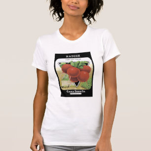 Radish Early Red Turnip Card Seed Co T-Shirt