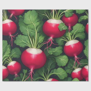 Radish Pattern Fresh Vegetable Wrapping Paper