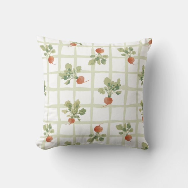 Radish summer picnic cushion (Front)
