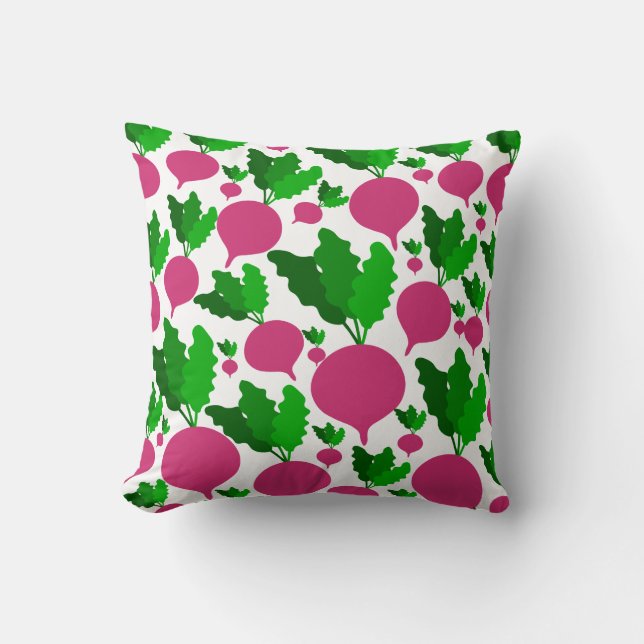 Radish vegetable pattern  cushion (Front)