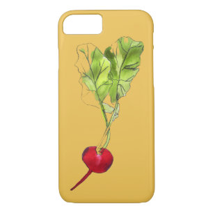 Radish vegetable watercolour illustration art iPhone 8/7 case