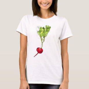 Radish vegetable watercolour illustration art T-Shirt