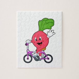 Radish with Bicycle Jigsaw Puzzle