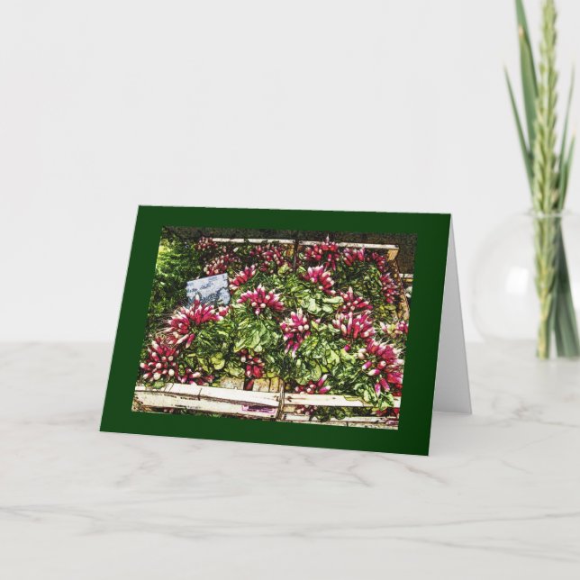 Radishes at the Market! Card (Front)