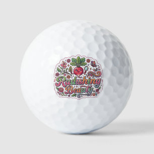 Radishing Beauty – Cute Vegetable Pun T-Shirt Golf Balls