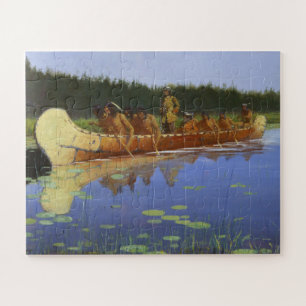 Radisson Groseilliers Voyagers Frederic Remington Jigsaw Puzzle
