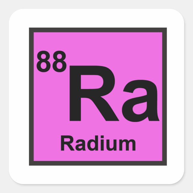 Radium Sticker (Front)