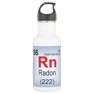Radon Individual Element of the Periodic Table 532 Ml Water Bottle