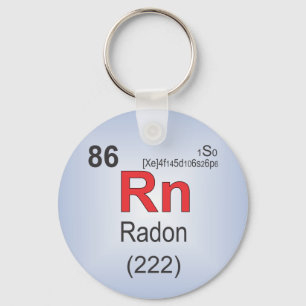 Radon Individual Element of the Periodic Table Key Ring