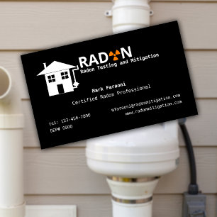 Radon Testing and Mitigation Company Business Card