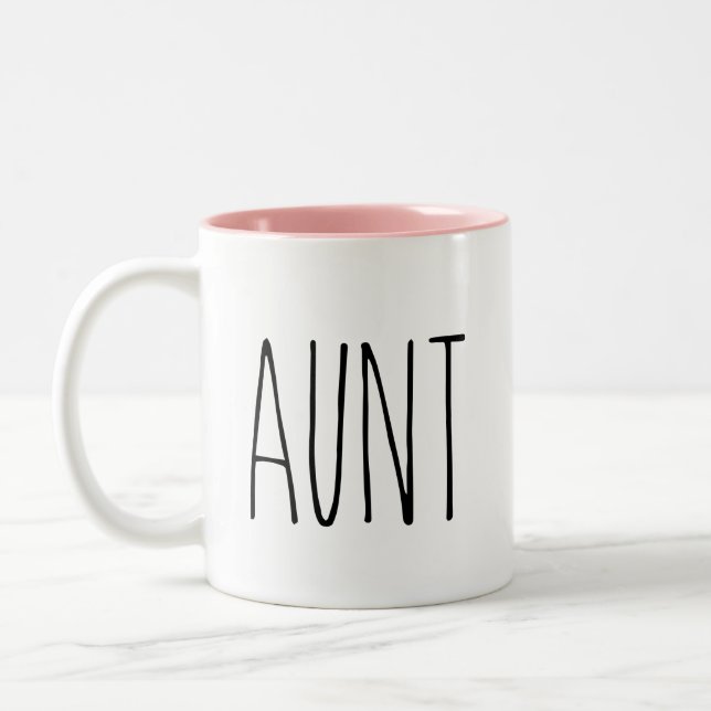 RAE DUNN Inspired Aunt Coffee Mug (Left)