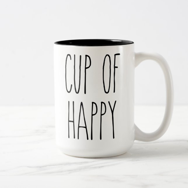 RAE DUNN Inspired Cup of Happiness Mug (Right)