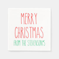 RAE DUNN Inspired Merry Christmas personalised