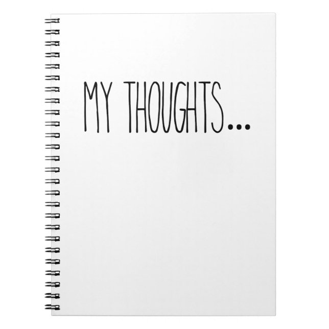 RAE DUNN Inspired My Thoughts Notebook (Front)