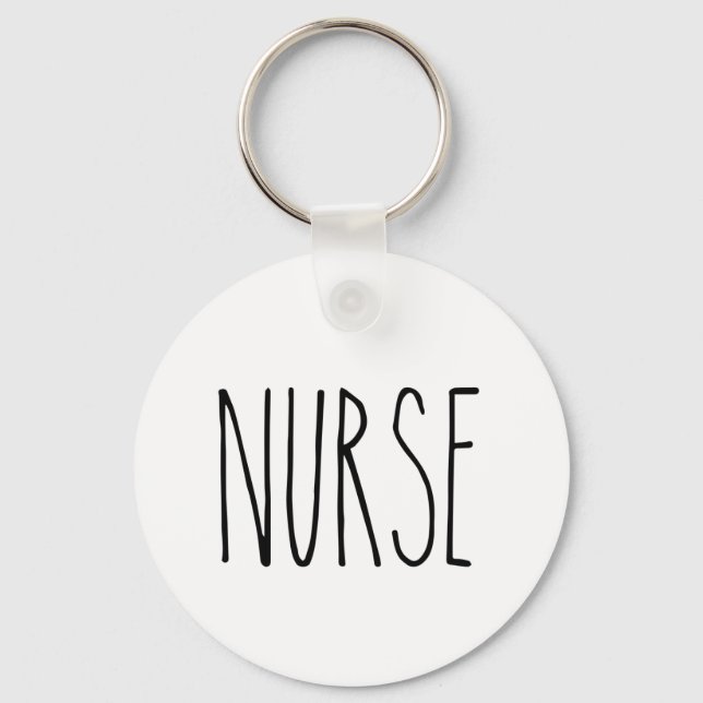 RAE DUNN Inspired Nurse Key Ring (Front)