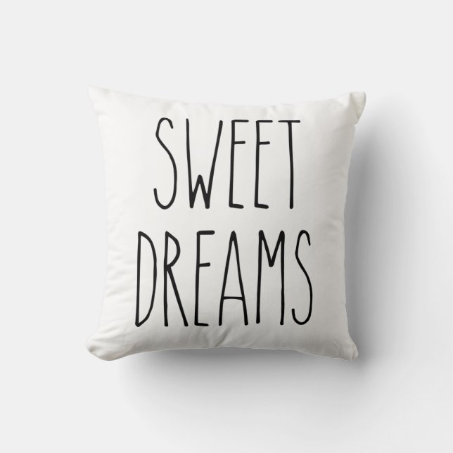 RAE DUNN Inspired Sweet Dreams Simple Modern Cushion (Front)