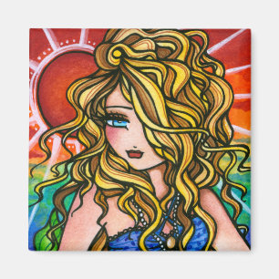 "Rae" Mermaid Fantasy Fairy Magnet