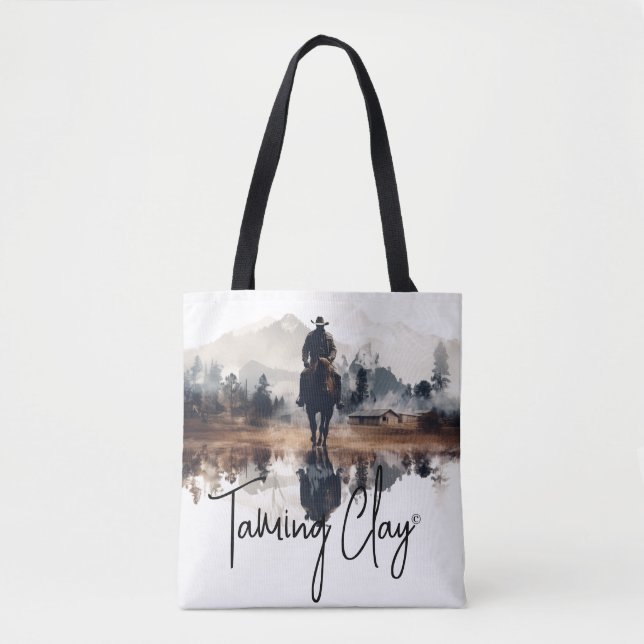 Raeann Blake's 'Taming Clay' Tote Bag (Front)