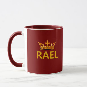 RAEL  Crown Mug Maroon background