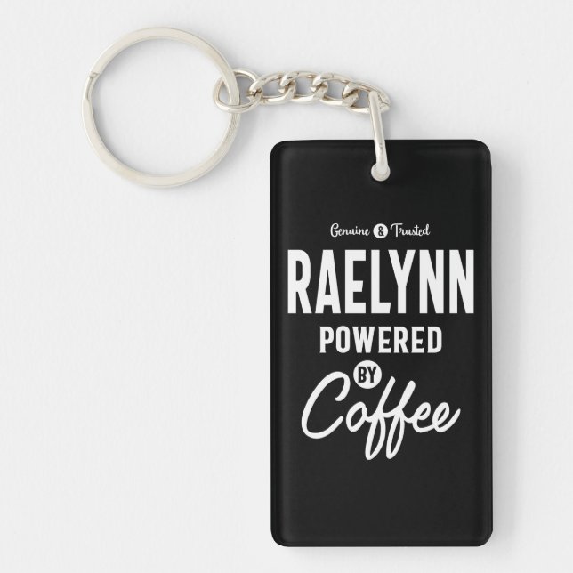 Raelynn Personalised Name Birthday Gift Key Ring (Front)